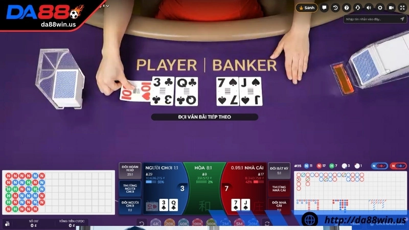 các cửa cược baccarat da88