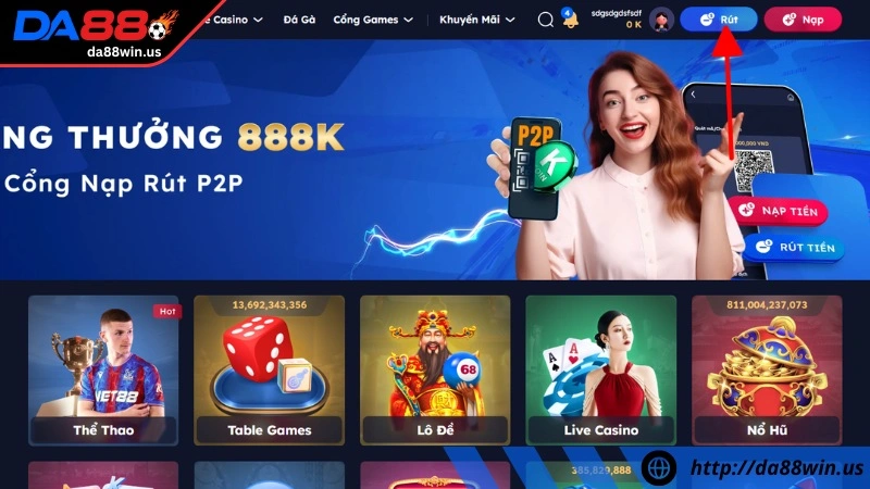 hướng dẫn liên kết ngân hàng với tài khoản da88