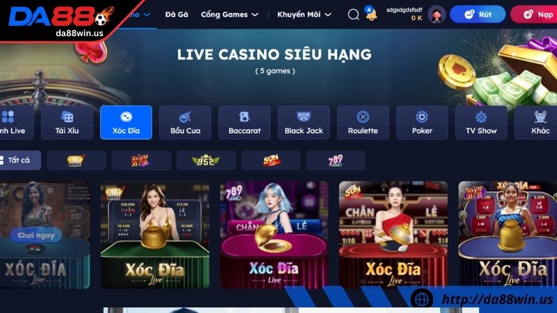 xóc đĩa da88 được hội viên tham gia trải nghiệm nhiều